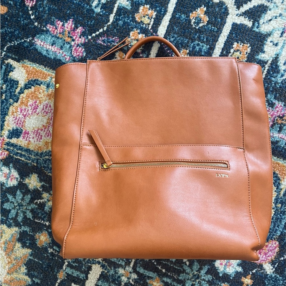 Fawn Square diaper bag brown